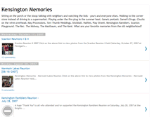 Tablet Screenshot of kensingtonmemories.blogspot.com