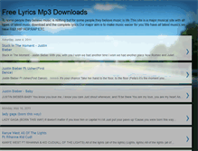 Tablet Screenshot of freeonlinelyricsdownload.blogspot.com