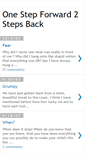 Mobile Screenshot of onestepforward2stepsback.blogspot.com