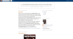 Desktop Screenshot of jedepensedoncjesuis.blogspot.com