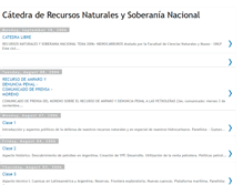 Tablet Screenshot of catedrarecursosnaturales.blogspot.com