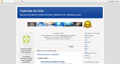 Desktop Screenshot of galeriasdeartes.blogspot.com
