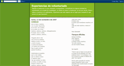 Desktop Screenshot of experienciasdevoluntariado.blogspot.com