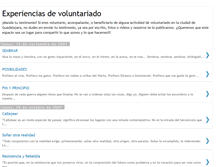Tablet Screenshot of experienciasdevoluntariado.blogspot.com