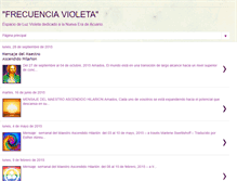 Tablet Screenshot of frecuenciavioleta.blogspot.com