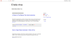 Desktop Screenshot of ebolavirus1.blogspot.com