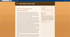 Desktop Screenshot of ajaxafricasoccerclub.blogspot.com