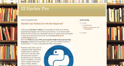 Desktop Screenshot of elhackerpro.blogspot.com