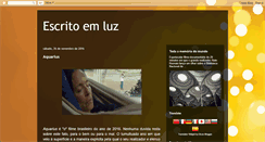 Desktop Screenshot of escritoemluz.blogspot.com