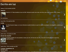 Tablet Screenshot of escritoemluz.blogspot.com