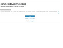 Tablet Screenshot of commentdevenirricheblog.blogspot.com