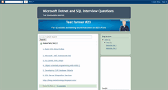 Desktop Screenshot of dotnet-iq.blogspot.com