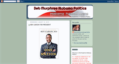 Desktop Screenshot of debmurphreealabamapolitics.blogspot.com