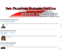 Tablet Screenshot of debmurphreealabamapolitics.blogspot.com