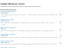 Tablet Screenshot of golden-retriever-lovers.blogspot.com