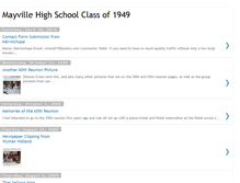 Tablet Screenshot of mayvilleclassof49.blogspot.com