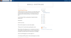 Desktop Screenshot of kroll-software.blogspot.com