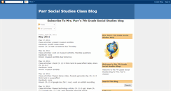 Desktop Screenshot of parrsocialstudies.blogspot.com