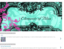 Tablet Screenshot of elementsofbliss.blogspot.com