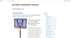 Desktop Screenshot of portablebasketballsystemsreview.blogspot.com