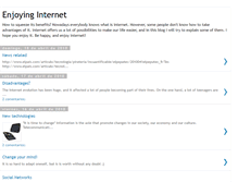 Tablet Screenshot of enjoyinginternet.blogspot.com