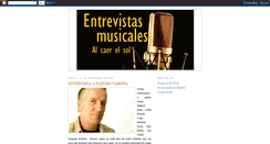 Desktop Screenshot of entrevistasmusicales.blogspot.com