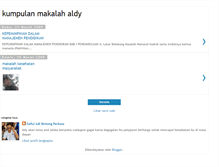 Tablet Screenshot of kumpulanmakalahaldy.blogspot.com