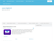Tablet Screenshot of canon-digitalslr.blogspot.com