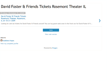 Tablet Screenshot of david-foster-and-friends-rosemont-il.blogspot.com