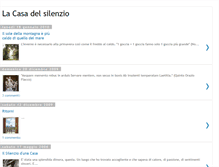 Tablet Screenshot of lacasadelsilenzio.blogspot.com