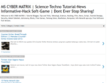 Tablet Screenshot of ms-cyber-matrix.blogspot.com