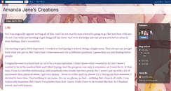 Desktop Screenshot of amandajanescreations.blogspot.com