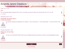Tablet Screenshot of amandajanescreations.blogspot.com