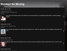 Tablet Screenshot of monday4themissing.blogspot.com