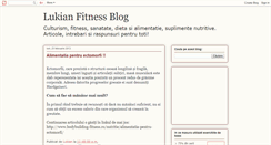 Desktop Screenshot of lukian-fitnessblogg.blogspot.com