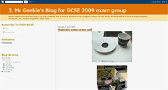 Desktop Screenshot of gcse2009technology.blogspot.com