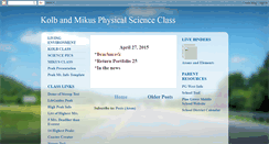 Desktop Screenshot of kolbscienceclass.blogspot.com