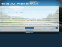 Tablet Screenshot of kolbscienceclass.blogspot.com