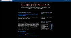 Desktop Screenshot of moms4mccain.blogspot.com