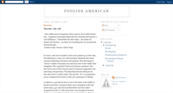 Desktop Screenshot of foolishamerican.blogspot.com