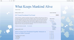 Desktop Screenshot of keepsmankindalive.blogspot.com