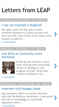 Mobile Screenshot of lettersfromleap.blogspot.com