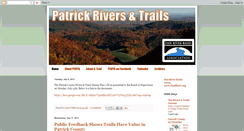 Desktop Screenshot of patrickriverstrails.blogspot.com