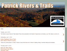 Tablet Screenshot of patrickriverstrails.blogspot.com