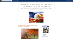 Desktop Screenshot of americanholocaustcoming.blogspot.com