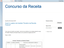 Tablet Screenshot of concursodareceita.blogspot.com