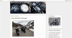 Desktop Screenshot of motorradfahrten.blogspot.com