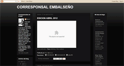 Desktop Screenshot of corresponsaldeembalse.blogspot.com
