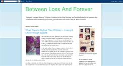 Desktop Screenshot of betweenlossandforever.blogspot.com