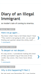 Mobile Screenshot of diaryofanillegalimmigrant.blogspot.com